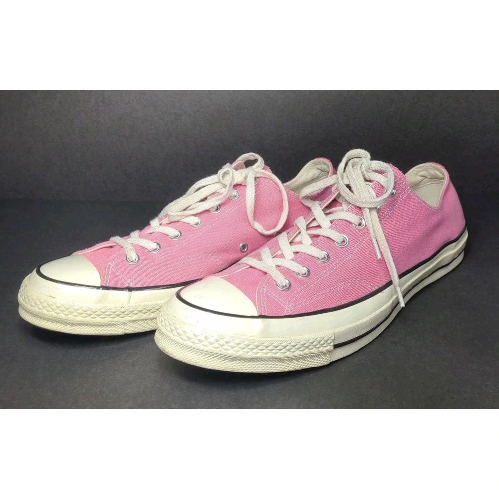 Converse Chuck Taylor All Star Pink Low Top Sneakers Men's 11.5 EUC - Picture 2 of 9